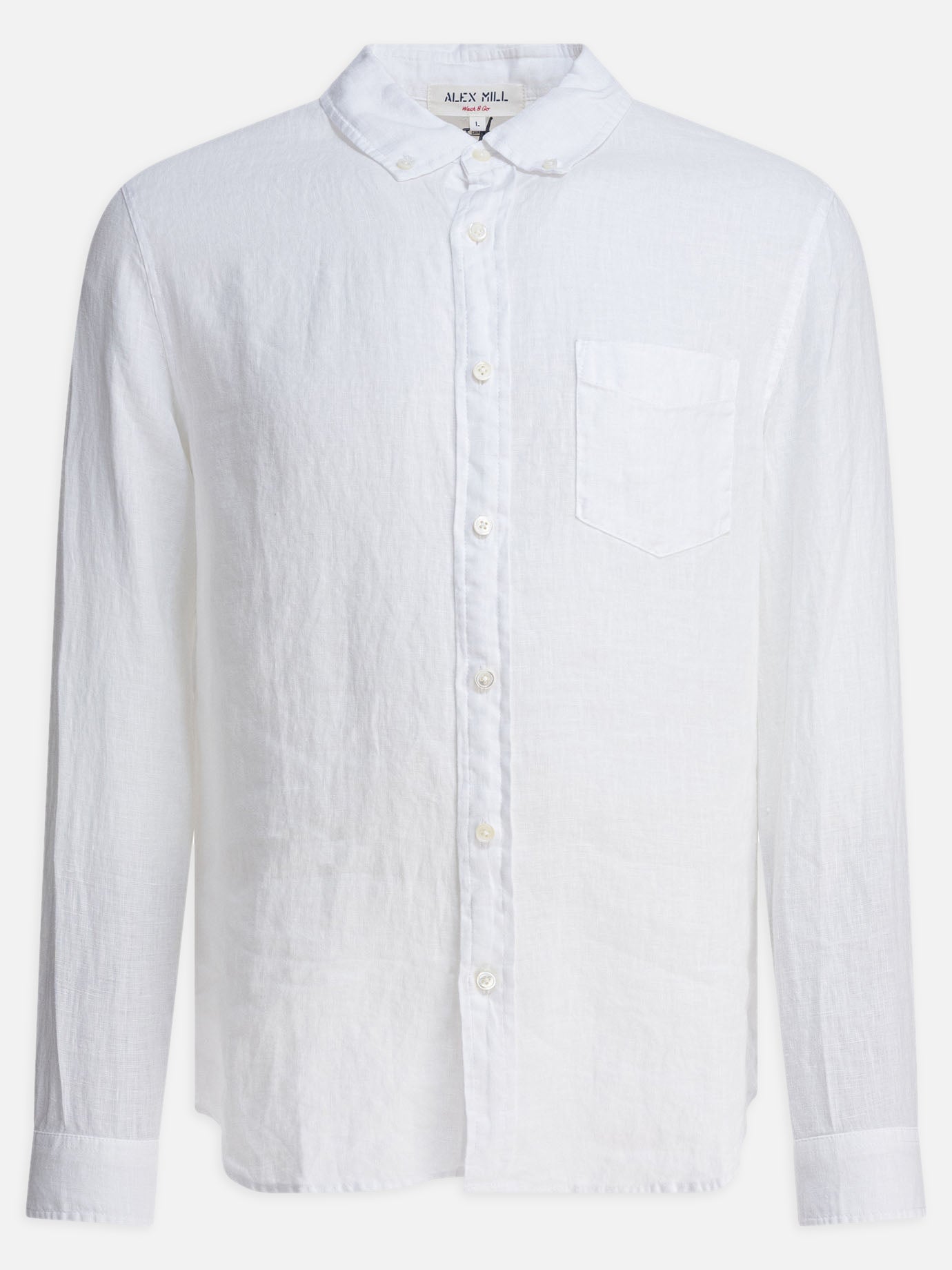 Casual shirts Solid colour  White - Alex Mill Men | PDP | VIETTI Online Store | thumbnail