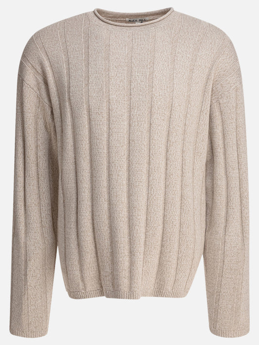 Alex Mill "James Rollneck" Crew Neck Sweater Beige

