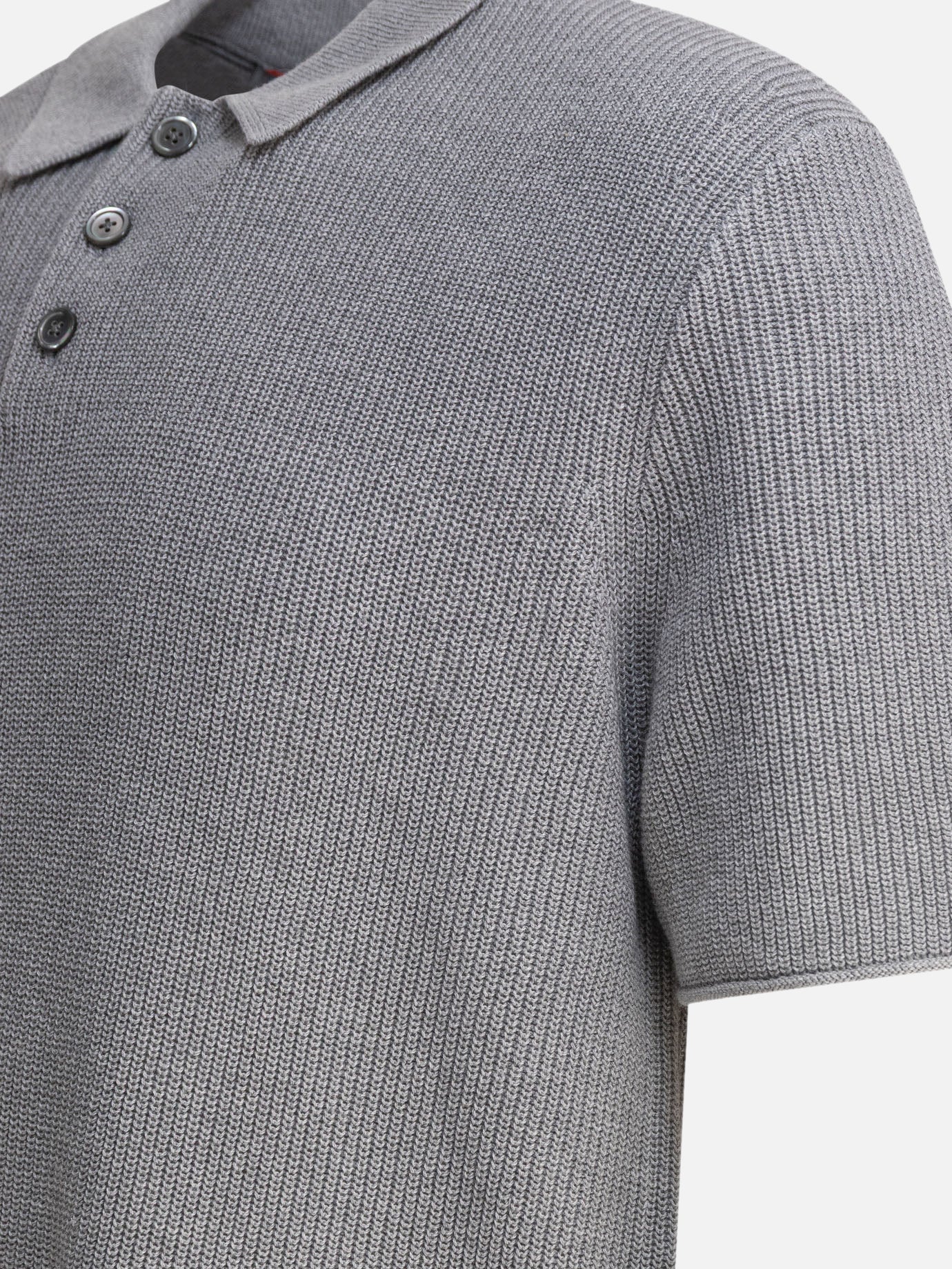 Polo shirts with buttons Solid colour  Grey - Alex Mill Men | PDP | VIETTI Online Store | Zoom-Modal_4
