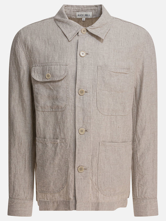 Alex Mill Linen work jacket 15663449_S Beige 1