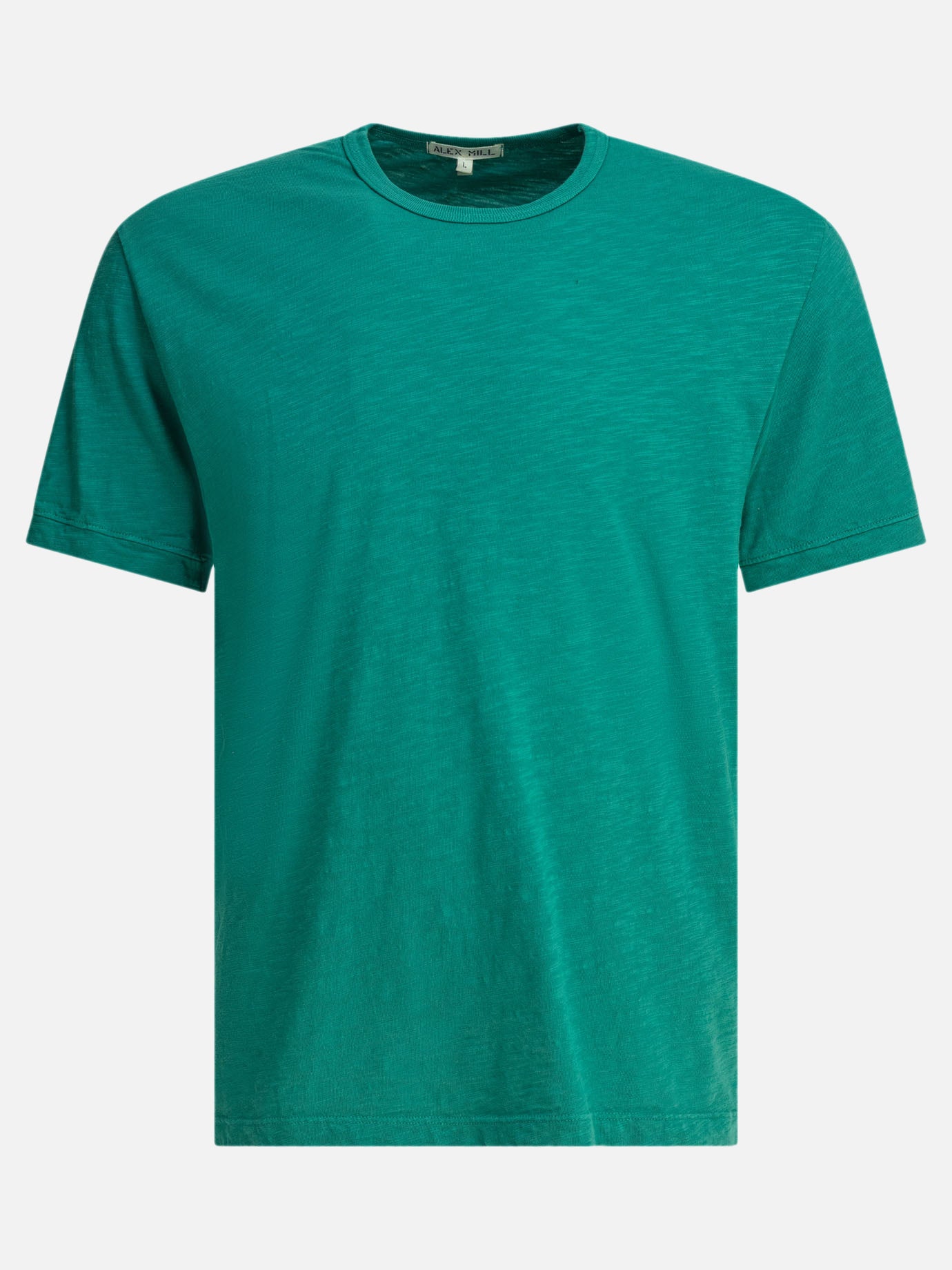 T-shirt girocollo Solid colour  Verde - Alex Mill Uomo | PDP | VIETTI Online Store | Zoom-Modal

