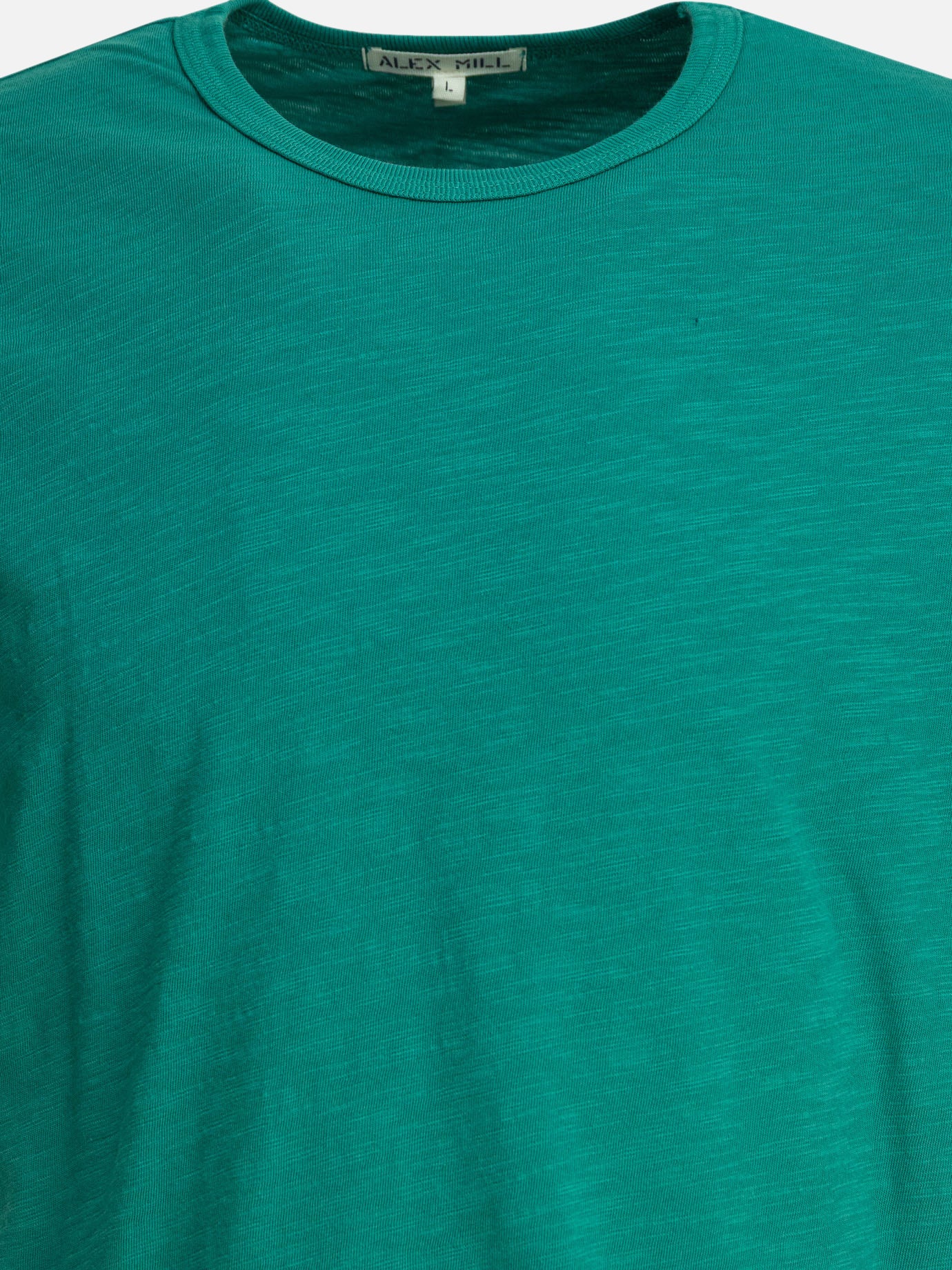 T-shirt girocollo Solid colour  Verde - Alex Mill Uomo | PDP | VIETTI Online Store | thumbnail_3