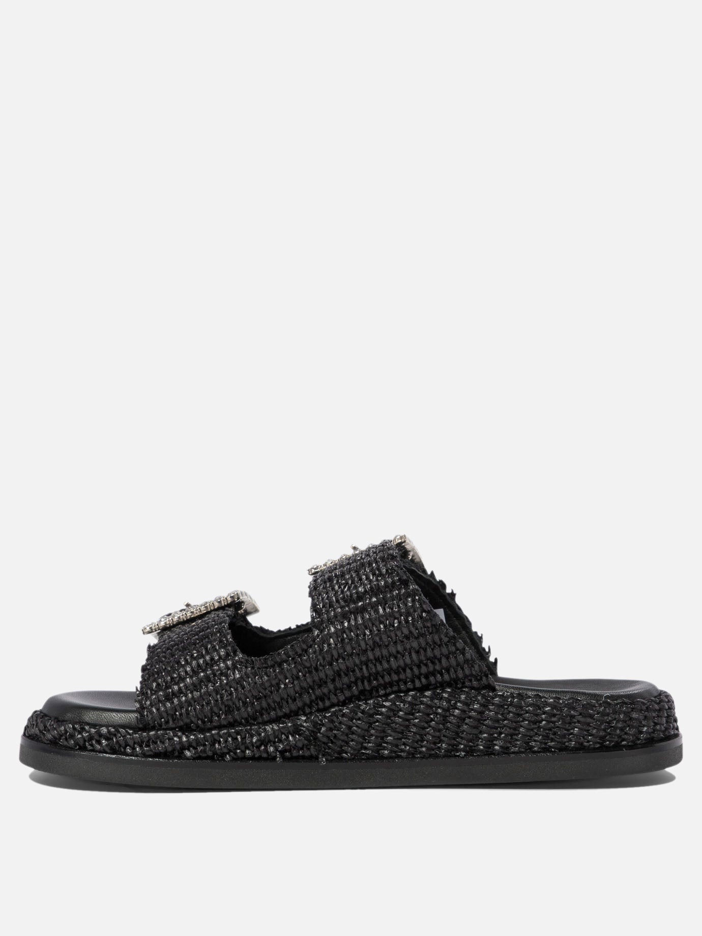 Sandali bassi 100% rafia - 100% rubber  Nero - Alibi Donna | PDP | VIETTI Online Store | Zoom-Modal_3
