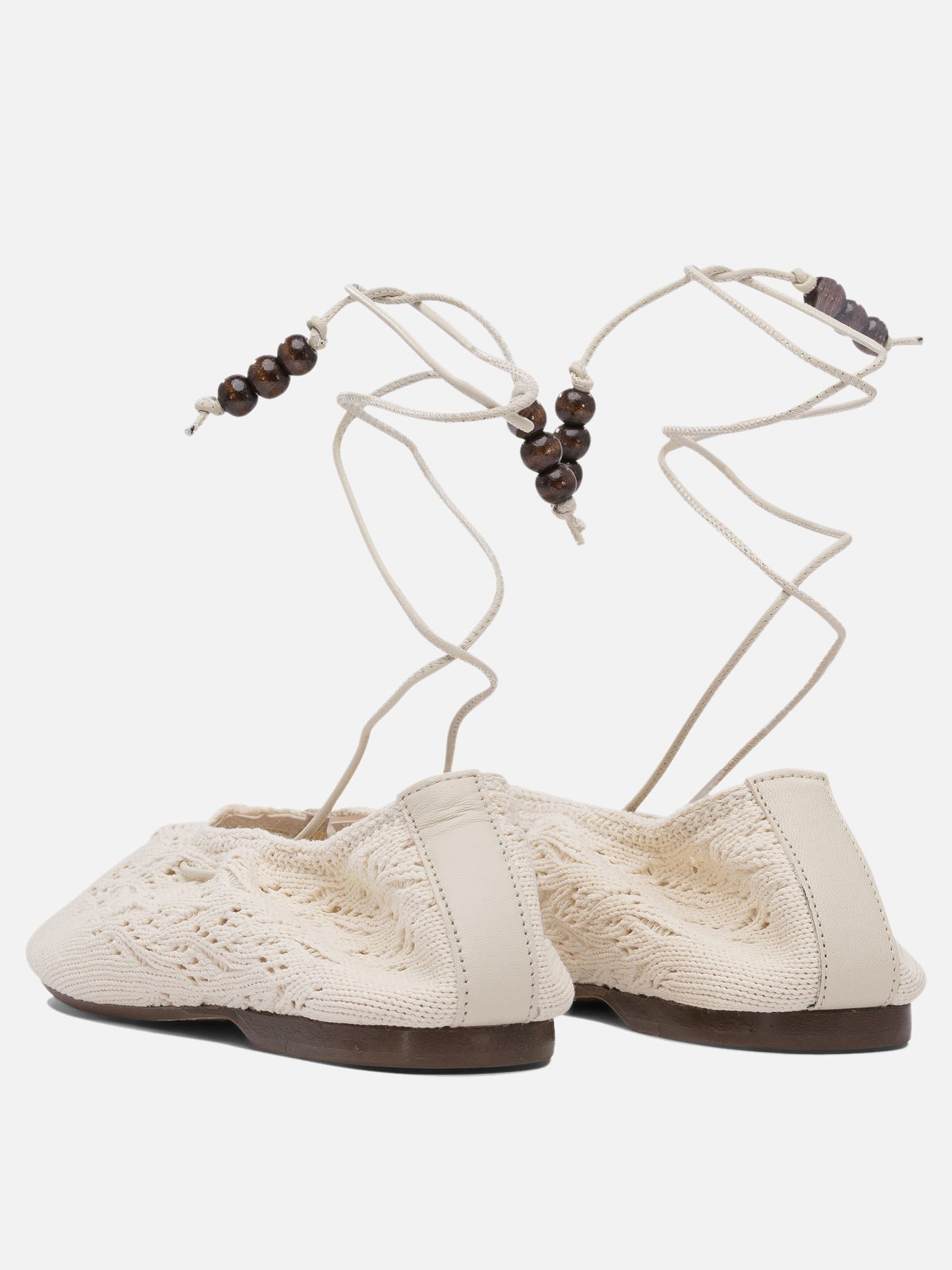 Ballerine classiche 50% relycled cotton 50% recycled polyester - 100% neolite  Bianco - Alohas Donna | PDP | VIETTI Online Store | thumbnail_4