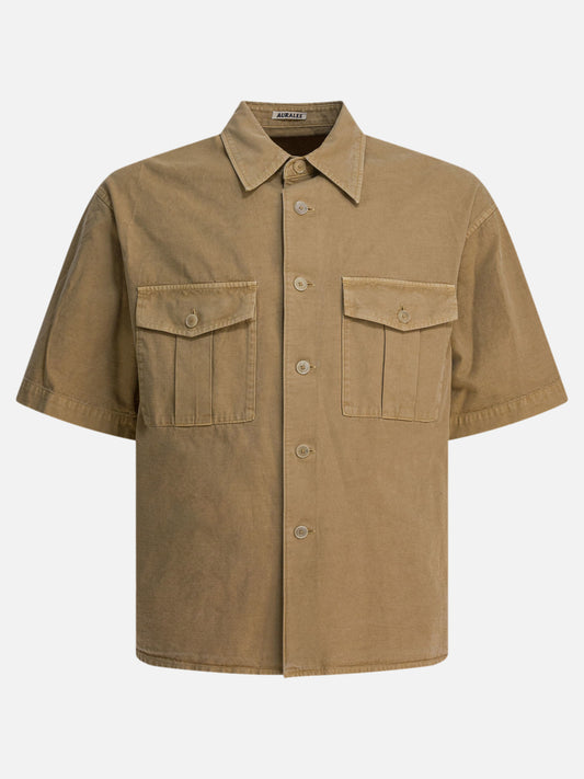 Auralee Cotton shirt Beige

