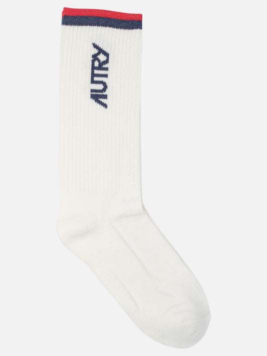 Calze sportive 80% cotton 15% polyamide 5% elastane  Bianco - Autry Uomo | PLP | VIETTI Online Store 
