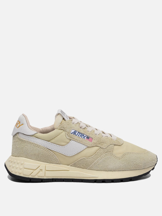 Low top sneakers 60% nylon 40% cow leather - 60% phylon 40% rubber - 60% phylon 40% rubber  Beige - Autry Women | PDP | VIETTI Online Store 
