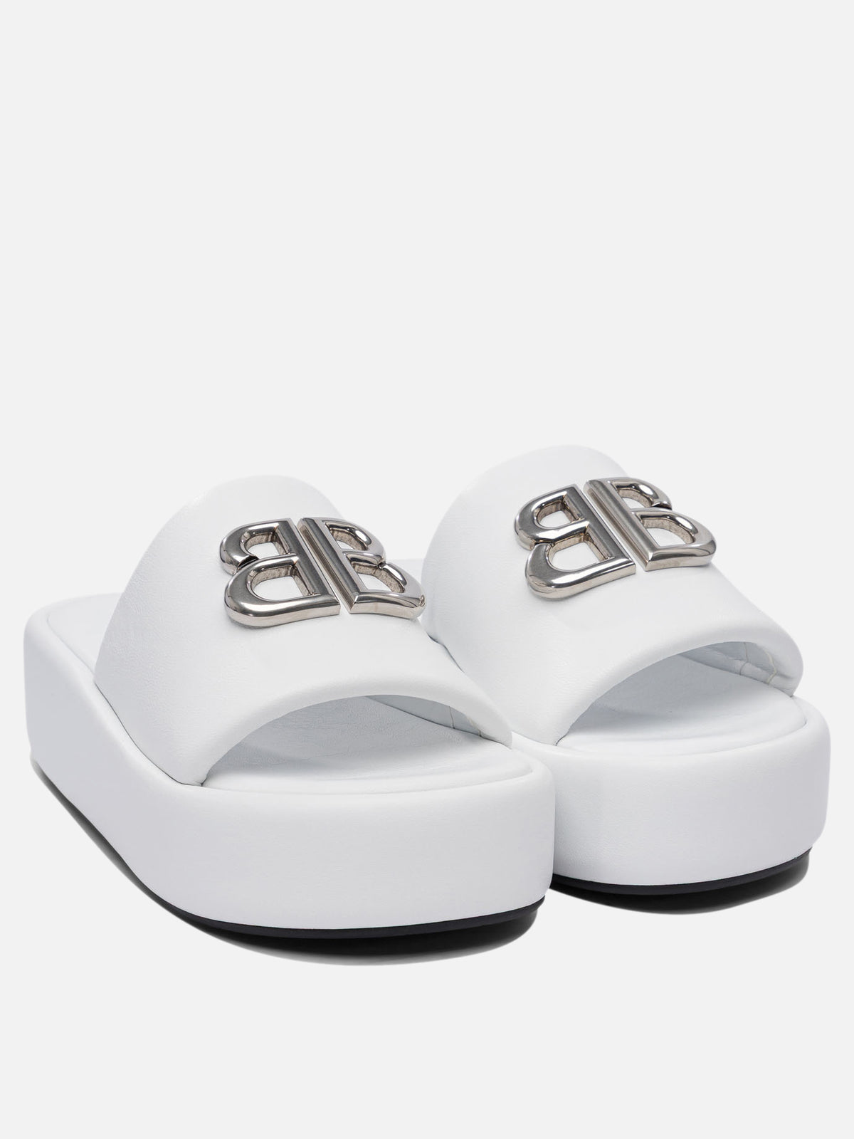 Balenciaga "Rise" 55 mm slides White