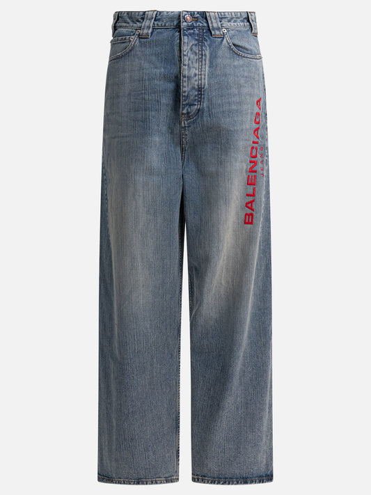 Wide-leg jeans Denim  Blue - Balenciaga Men | PLP | VIETTI Online Store 

