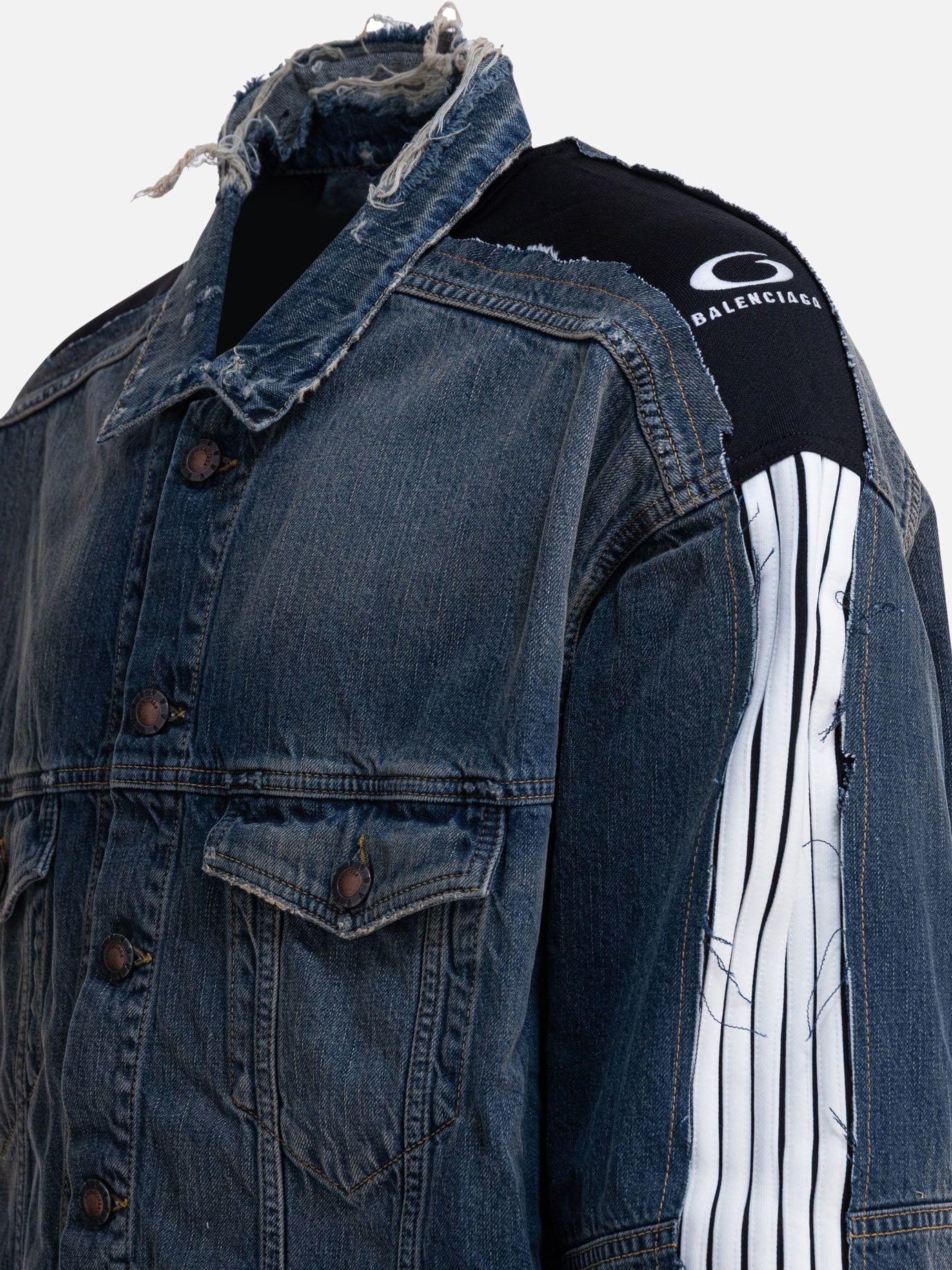 Giacche in denim Denim  Blu - Balenciaga Uomo | PDP | VIETTI Online Store | thumbnail_4