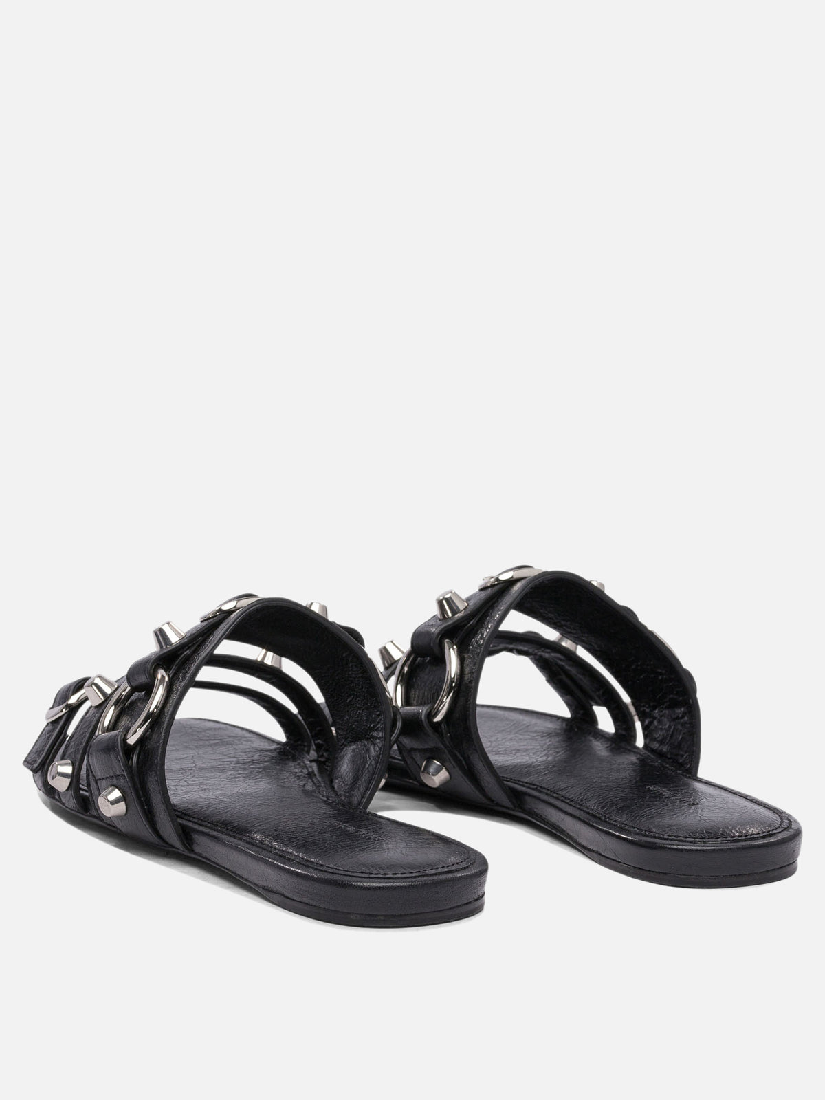 Balenciaga "City" Slides Black - VIETTI