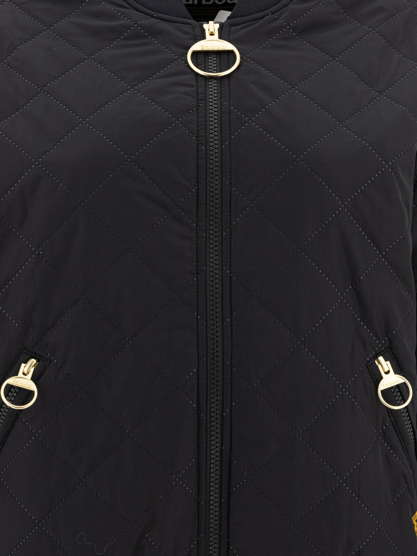 Barbour &quot;Emlyn&quot; Quilted bomber jacket 13214313_08 Black thumbnail_3