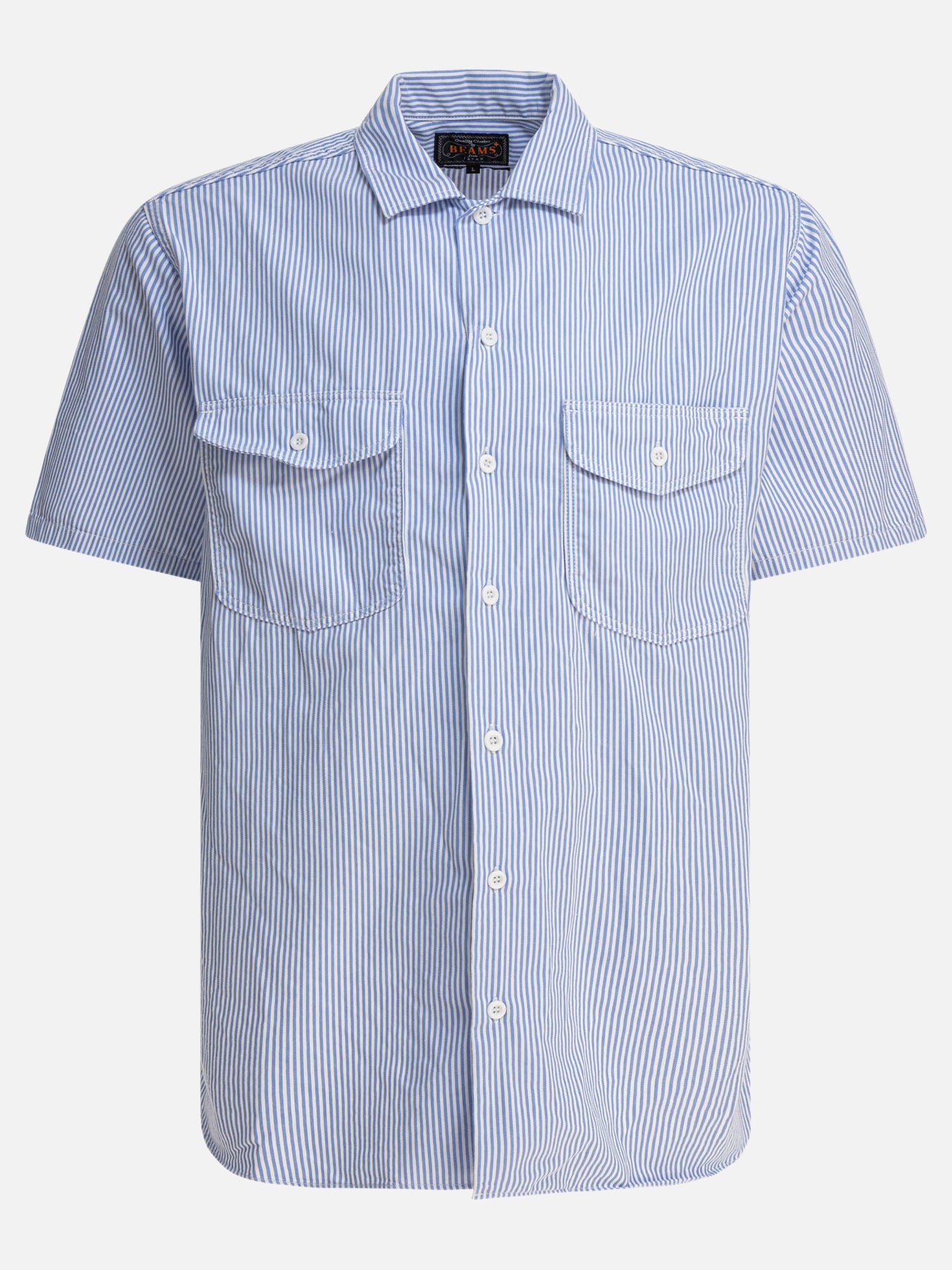 Beams Plus Camicia &quot;Work&quot; 11645888_S Blue thumbnail_1