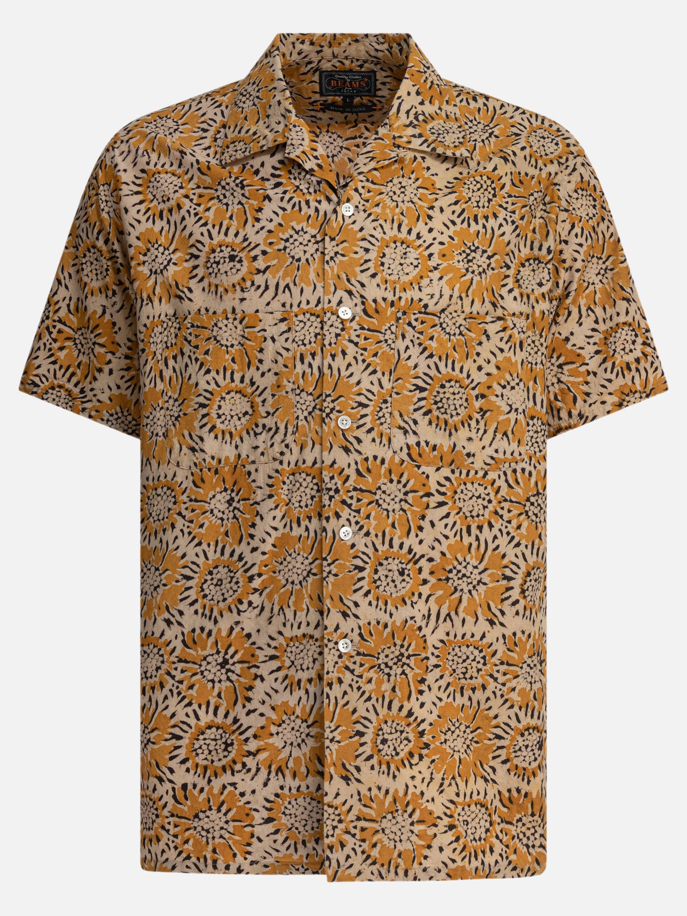 Camicie casual Floral  Giallo - Beams Plus Uomo | PDP | VIETTI Online Store | thumbnail