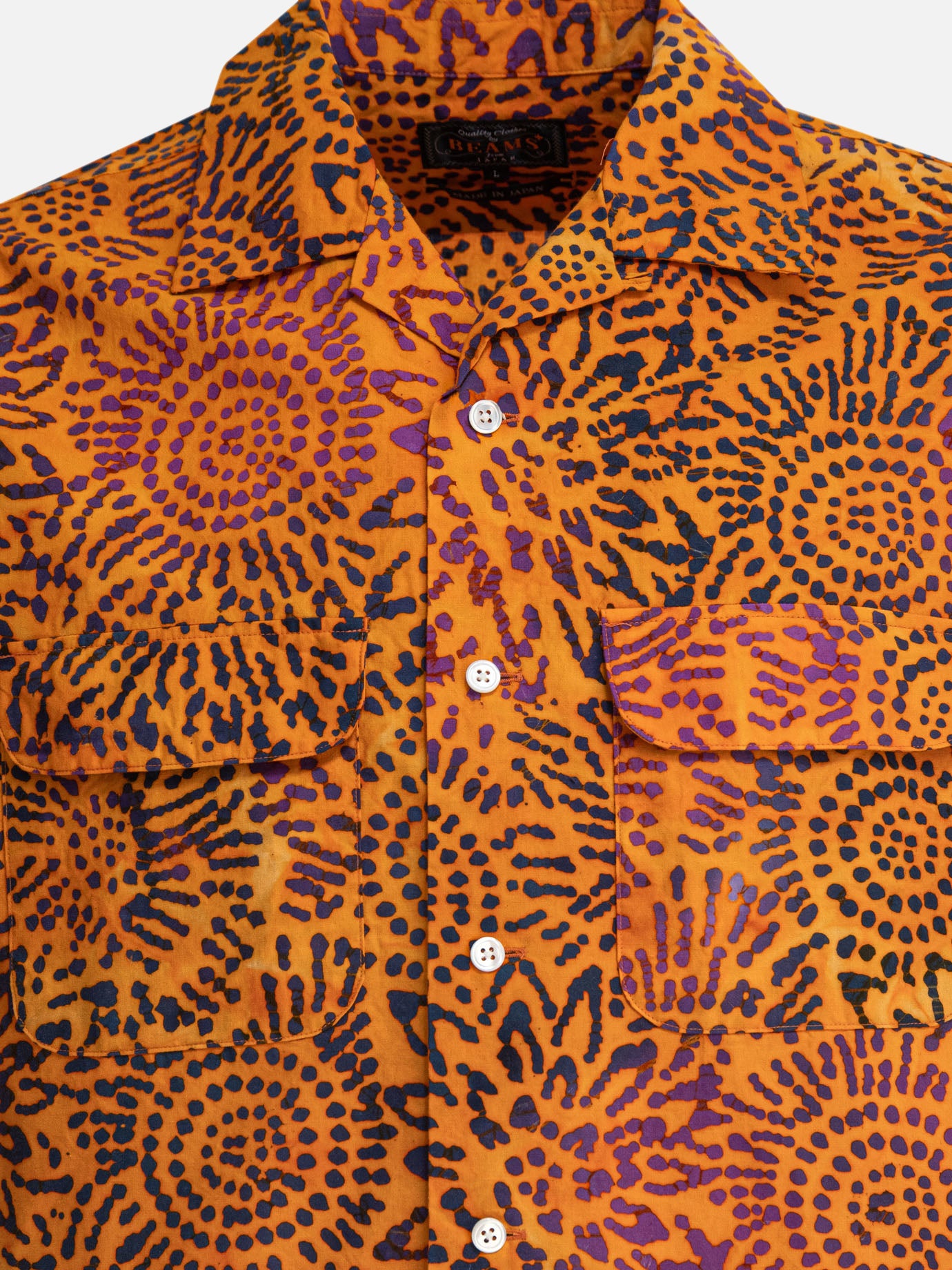 Camicie casual Print  Arancione - Beams Plus Uomo | PDP | VIETTI Online Store | thumbnail_3