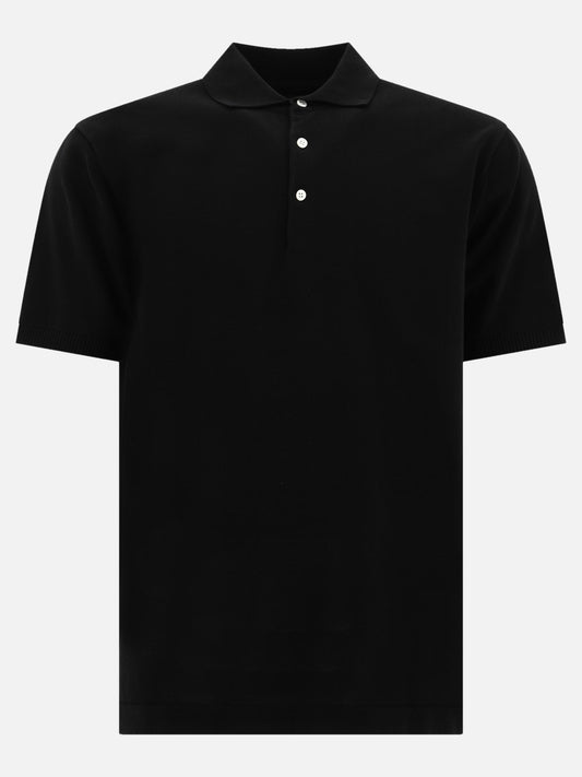 Beams Plus "12G" polo shirt 12091806_S Black 1