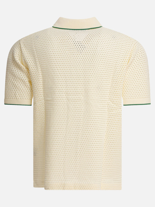 Beams Plus Perforated polo shirt 14973153_XL White 2
