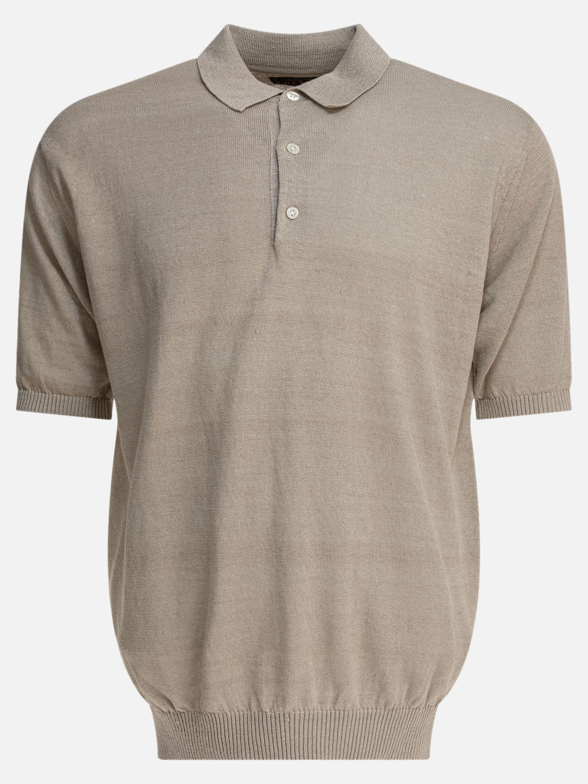 Beams Plus Hemp polo shirt Grey