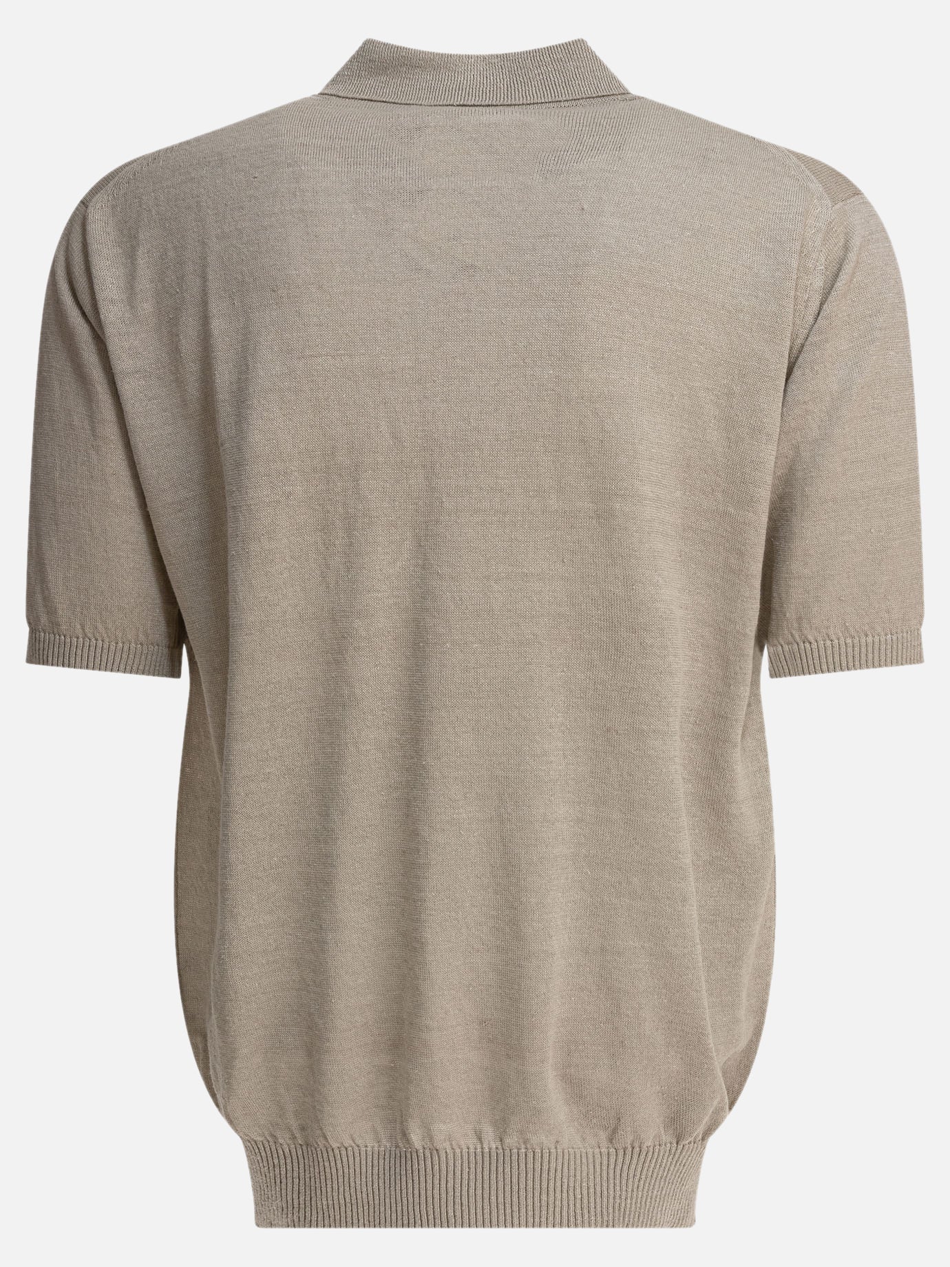 Polo con bottoni Solid colour  Grigio - Beams Plus Uomo | PDP | VIETTI Online Store | Zoom-Modal_2
