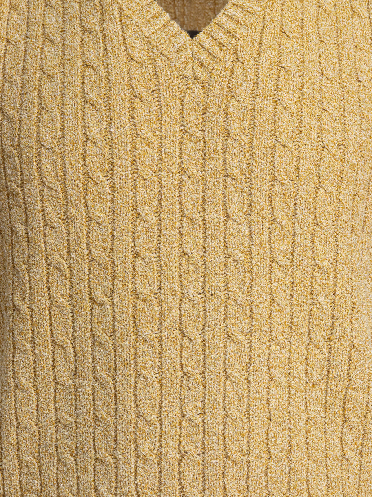 Beams Plus V-neck vest Beige - VIETTI