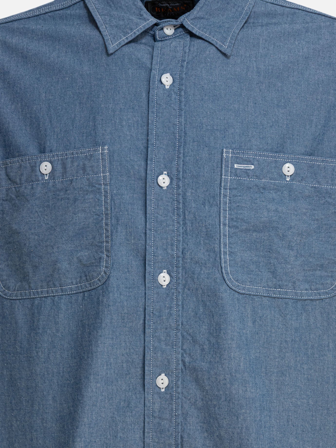 Beams Plus "Work Chambray" Shirt Blue