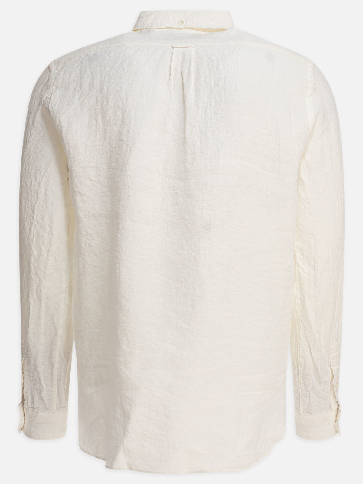 Beams Plus "Linen Solid" Shirt White - VIETTI