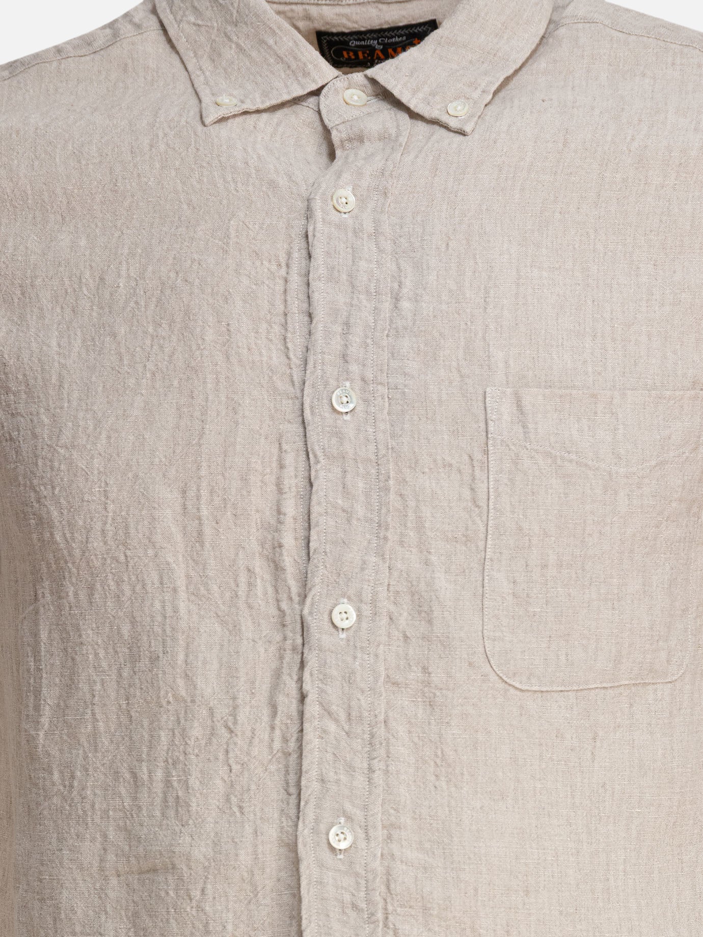 Casual shirts Solid colour  Beige - Beams Plus Men | PDP | VIETTI Online Store | thumbnail_3