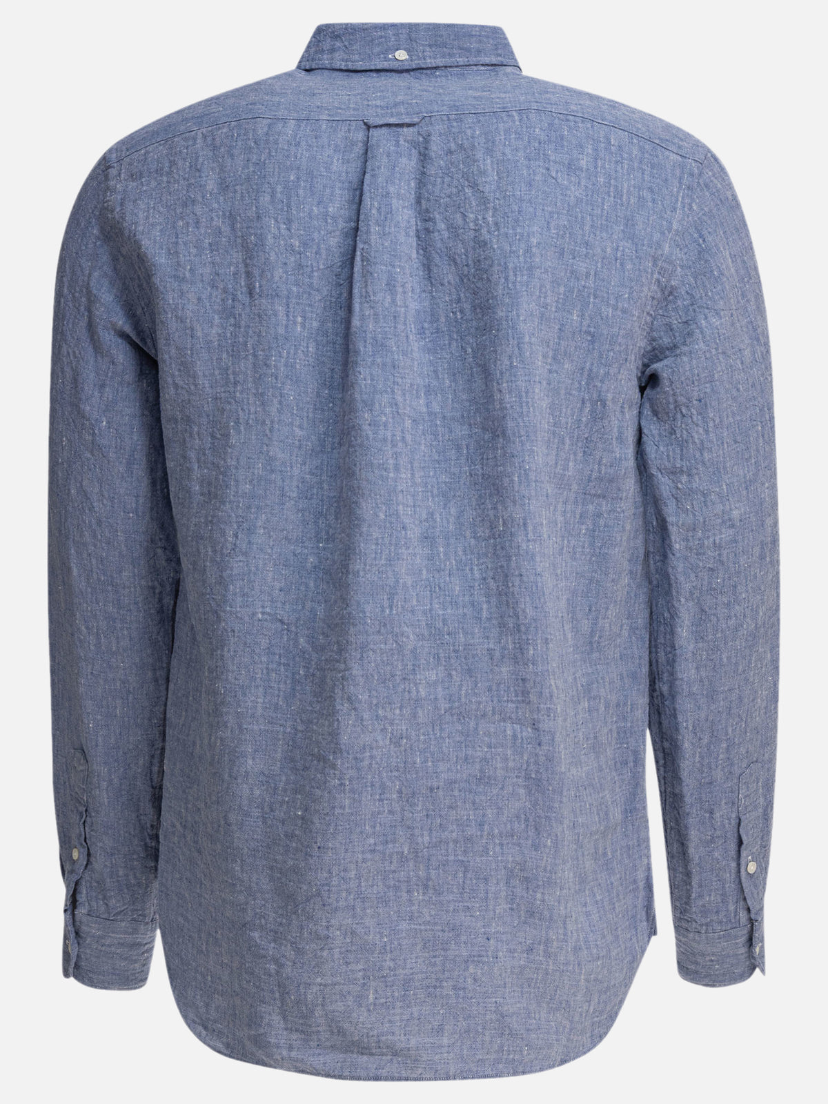 Beams Plus "Linen Solid" Shirt Blue - VIETTI