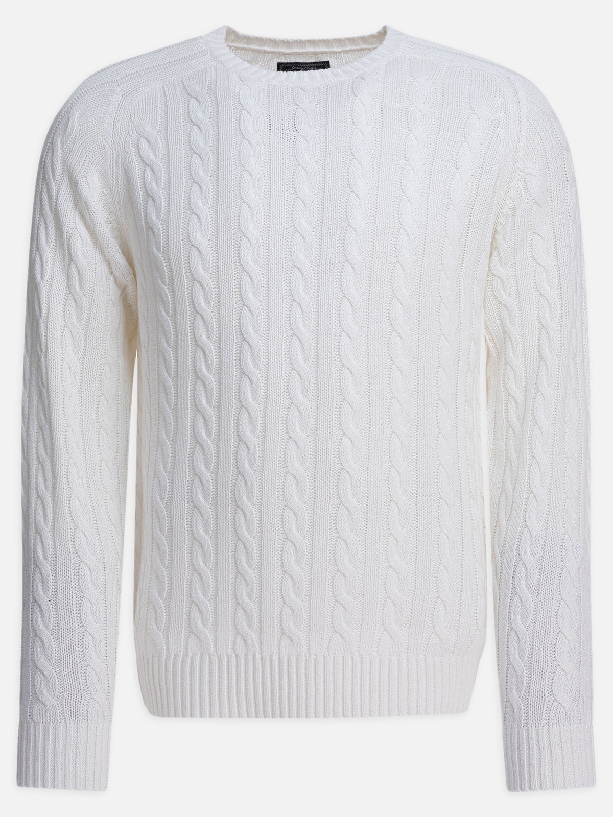 Beams Plus Linen and cotton sweater White