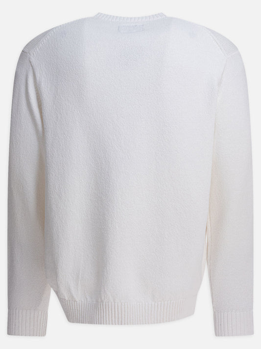 Beams Plus "Lily Yarn" sweater 19930037_S White 2