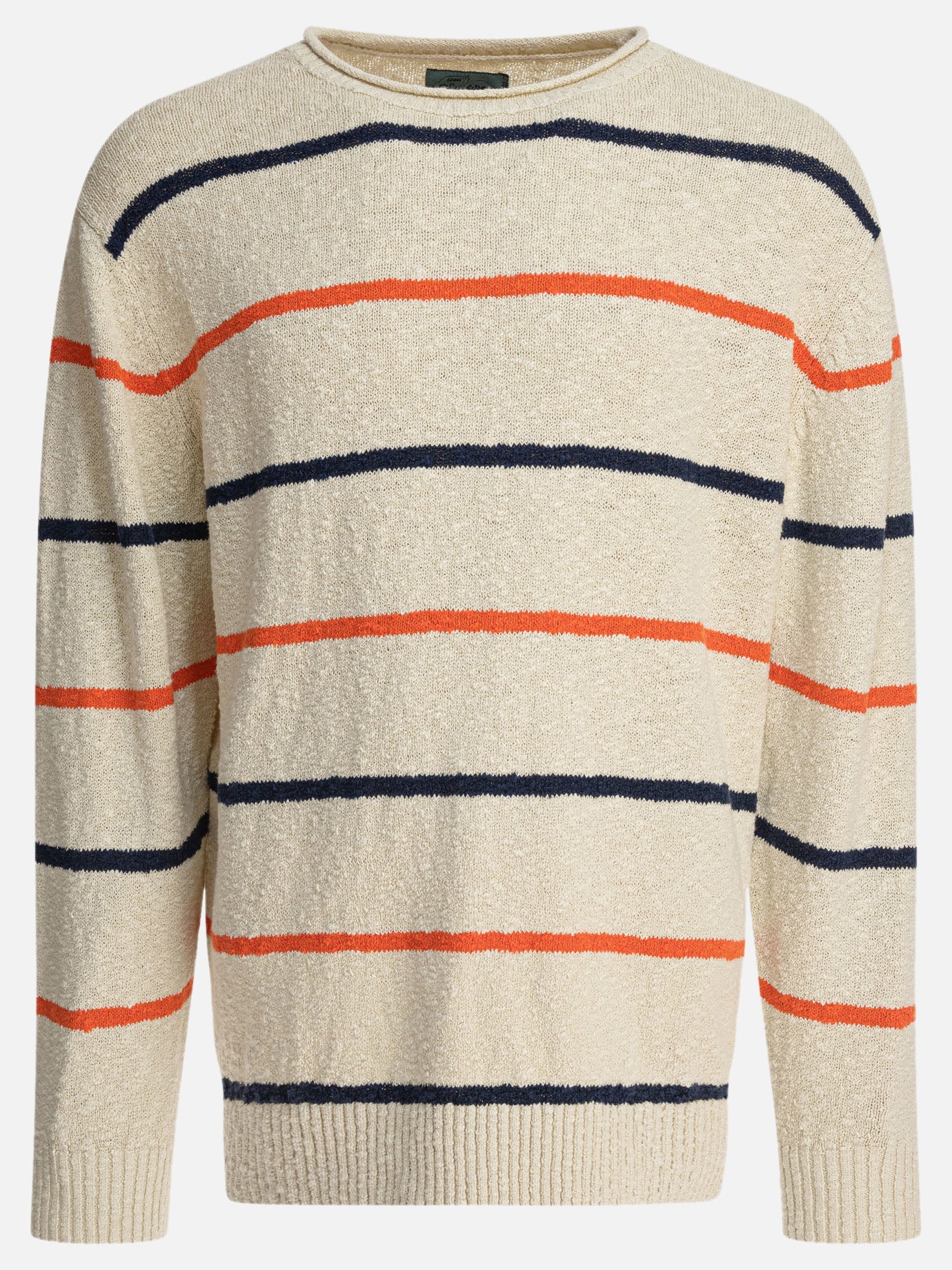Maglioni girocollo Striped  Bianco - Beams Plus Uomo | PDP | VIETTI Online Store | thumbnail