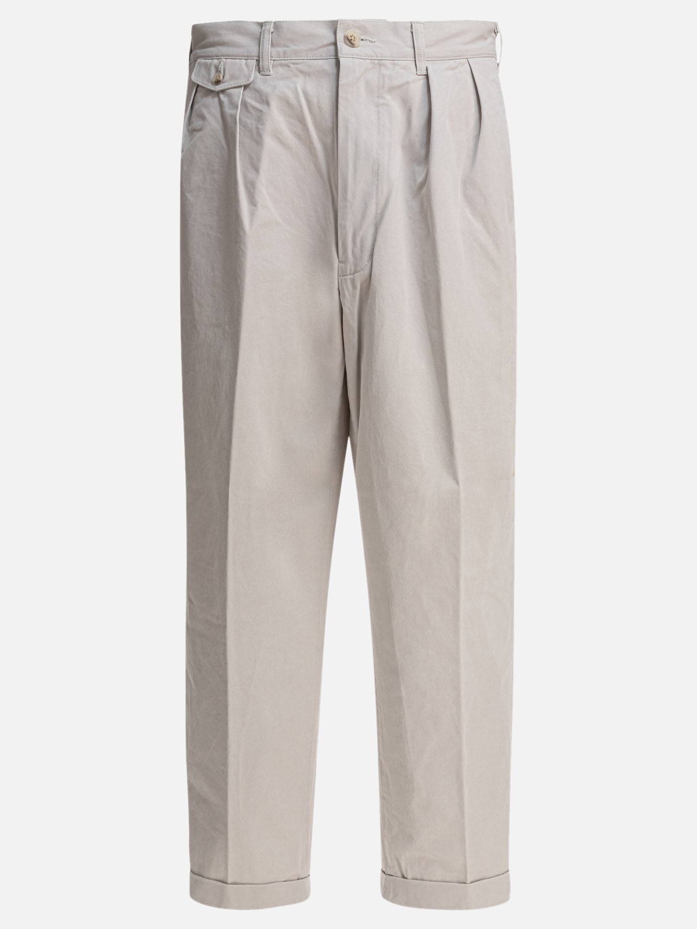 Pantaloni casual Solid colour  Grigio - Beams Plus Uomo | PDP | VIETTI Online Store | thumbnail
