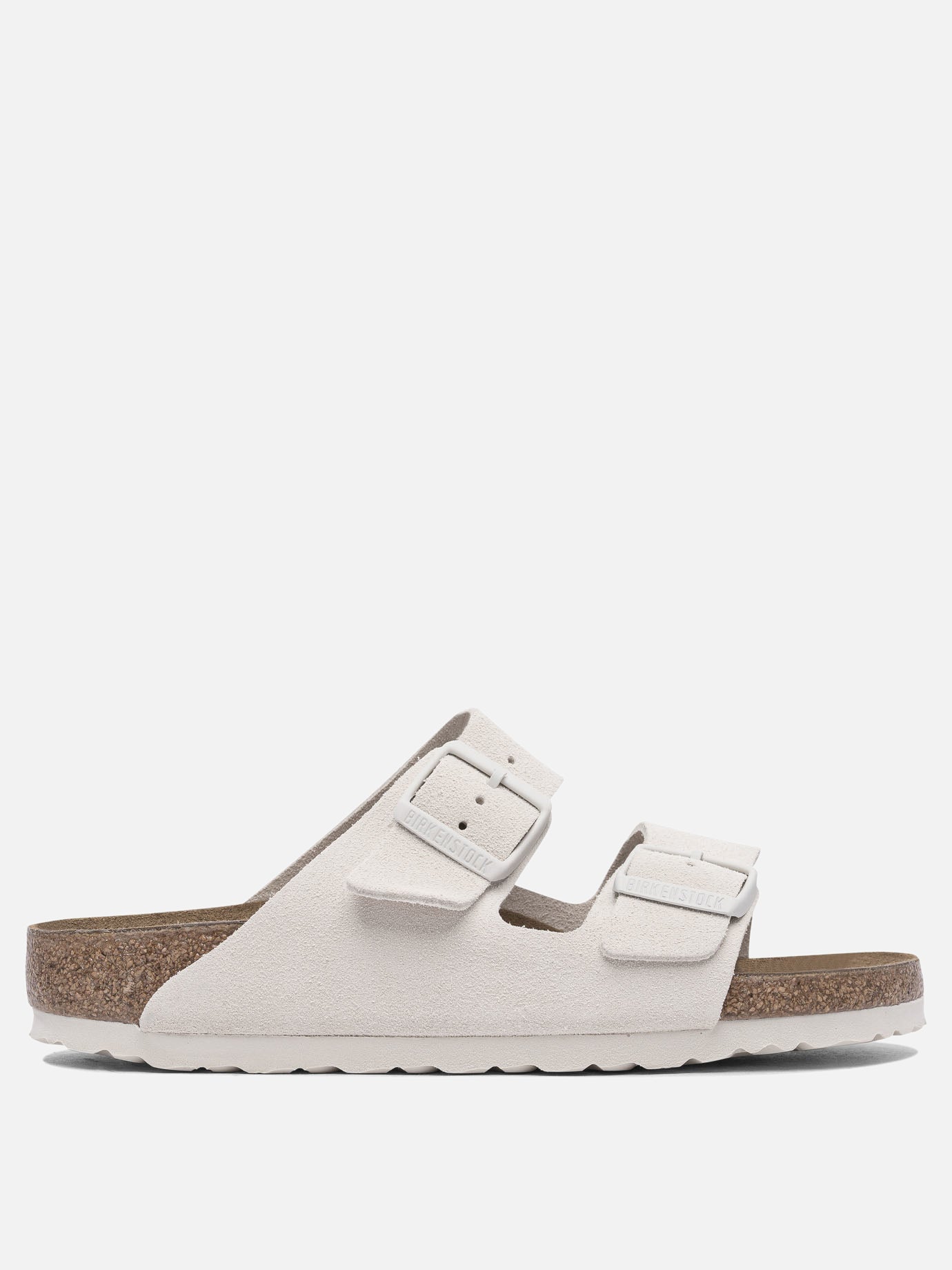 Flat sandals 100% suede - 100% rubber  White - Birkenstock Women | PDP | VIETTI Online Store | Zoom-Modal
