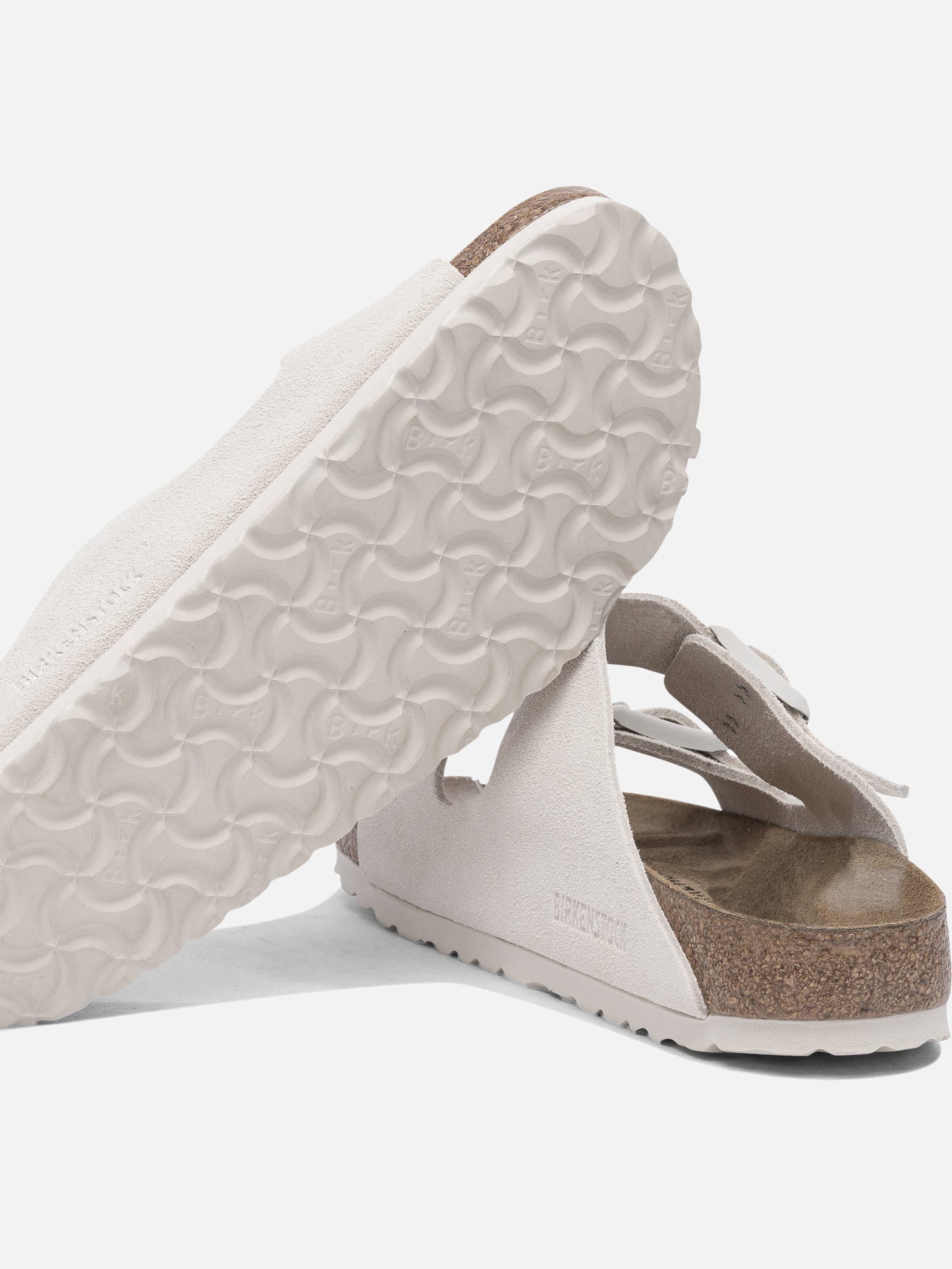 Flat sandals 100% suede - 100% rubber  White - Birkenstock Women | PDP | VIETTI Online Store | Zoom-Modal_5
