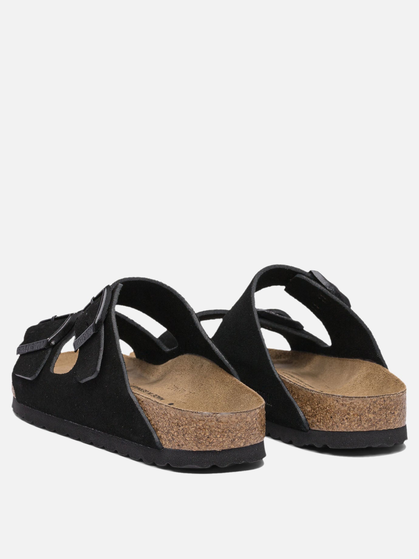 Flat sandals 100% suede - 100% rubber  Black - Birkenstock Women | PDP | VIETTI Online Store | thumbnail_4