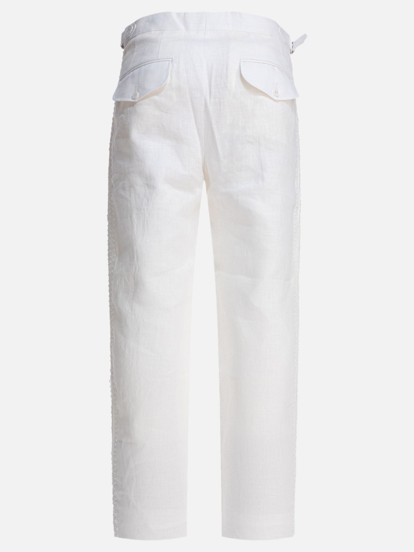 Pantaloni casual Solid colour  Bianco - Bode Uomo | PDP | VIETTI Online Store | thumbnail_2