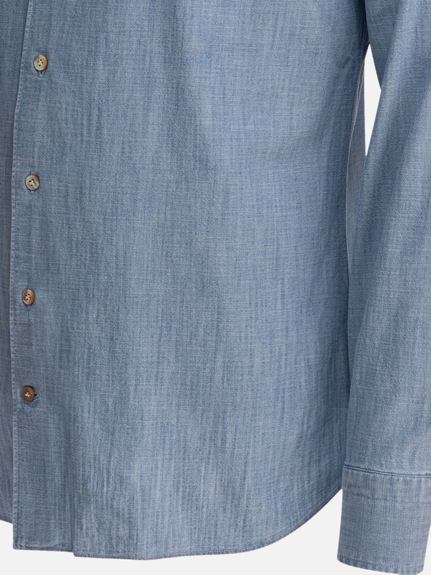 Camicie casual Solid colour  Azzurro - Borriello Uomo | PDP | VIETTI Online Store | Zoom-Modal_4
