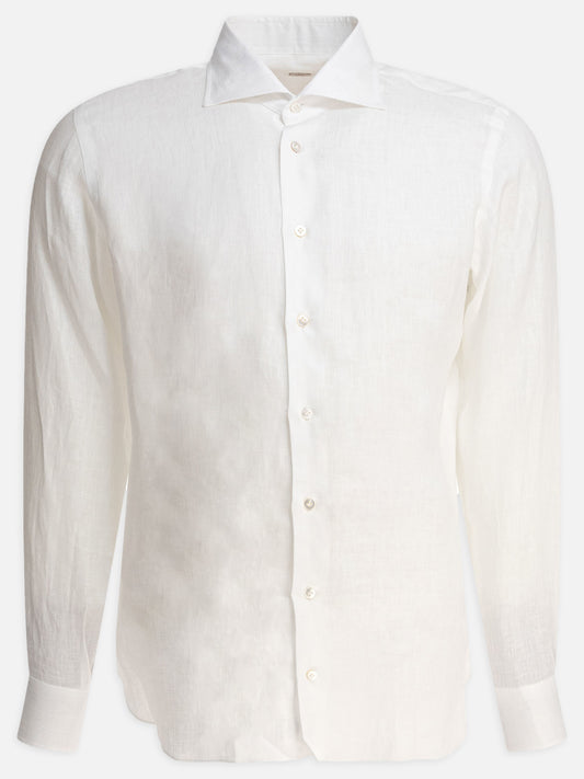 Camicie casual Solid colour  Bianco - Borriello Uomo | PDP | VIETTI Online Store 

