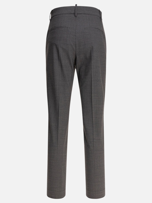 Tailored trousers Solid colour  Grey - Brunello Cucinelli Women | PLP | VIETTI Online Store | 2
