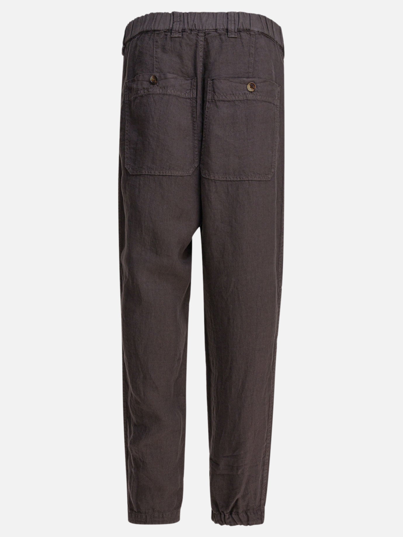 Pantaloni casual Solid colour  Marrone - Brunello Cucinelli Uomo | PDP | VIETTI Online Store | thumbnail_2