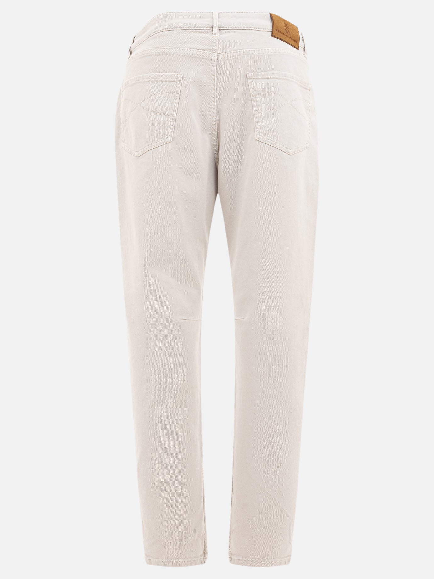 Jeans a gamba dritta Solid colour  Grigio - Brunello Cucinelli Uomo | PDP | VIETTI Online Store | thumbnail_2