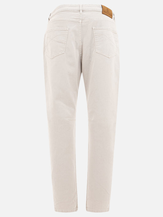 Jeans a gamba dritta Solid colour  Grigio - Brunello Cucinelli Uomo | PLP | VIETTI Online Store | 2
