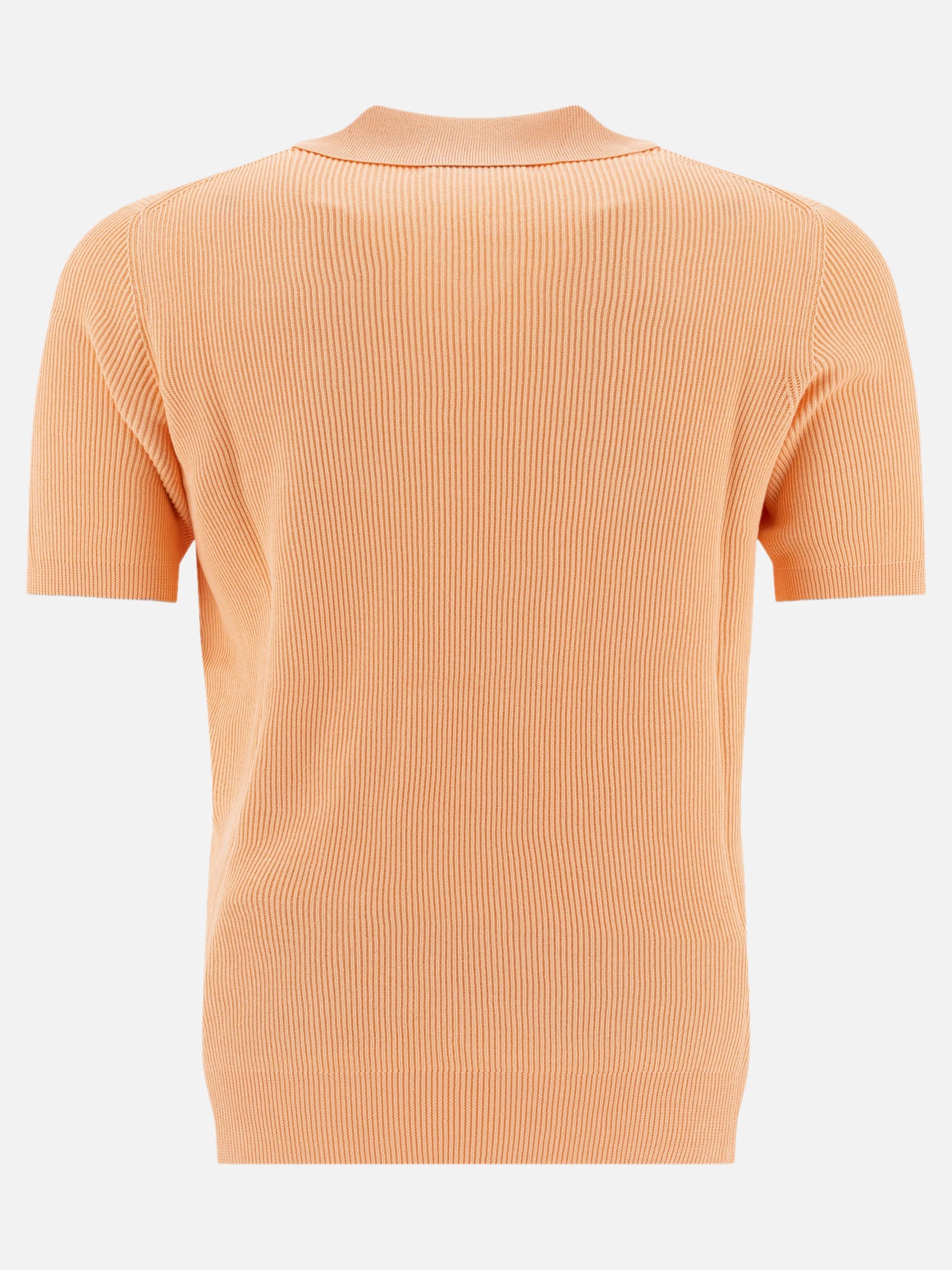 Polo senza bottoni Solid colour  Arancione - Brunello Cucinelli Uomo | PDP | VIETTI Online Store | Zoom-Modal_2
