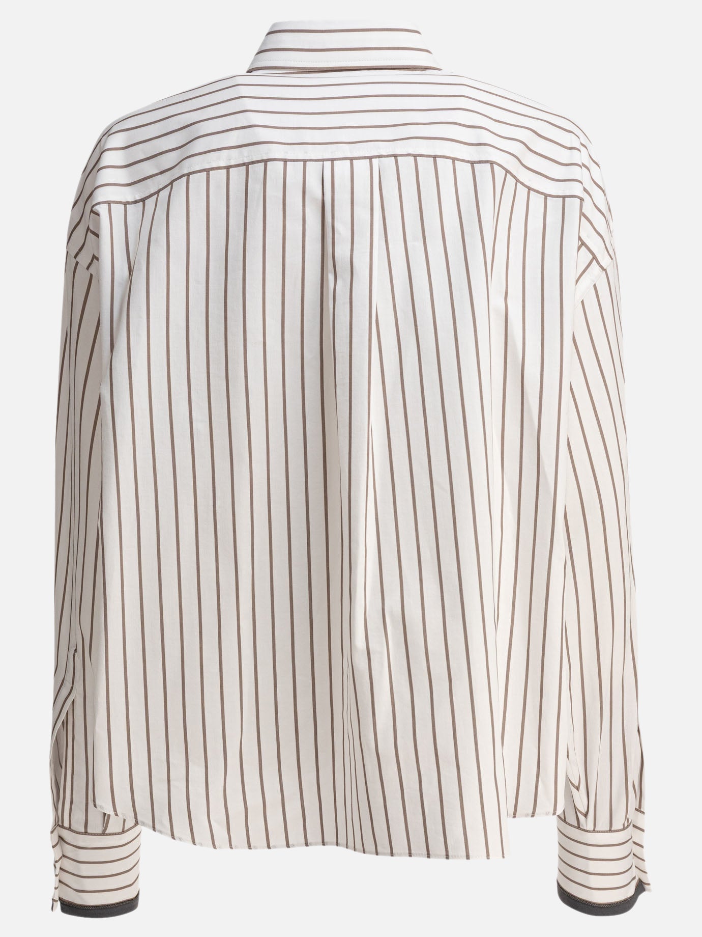 Camicie casual Striped  Bianco - Brunello Cucinelli Donna | PDP | VIETTI Online Store | thumbnail_2