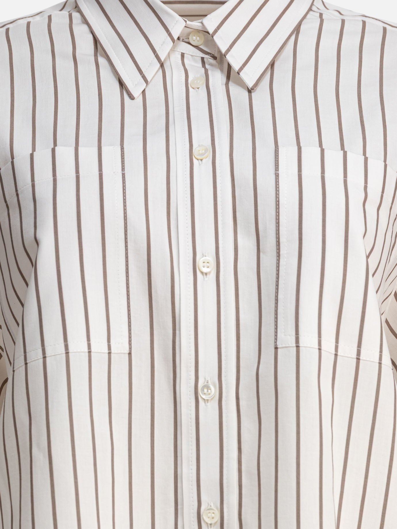 Camicie casual Striped  Bianco - Brunello Cucinelli Donna | PDP | VIETTI Online Store | Zoom-Modal_3
