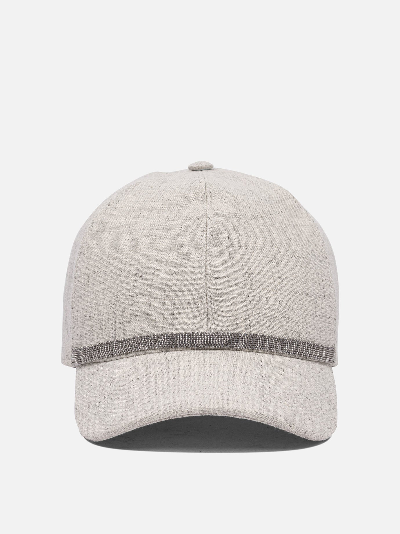 Cappelli da baseball 100% linen  Grigio - Brunello Cucinelli Donna | PDP | VIETTI Online Store | Zoom-Modal
