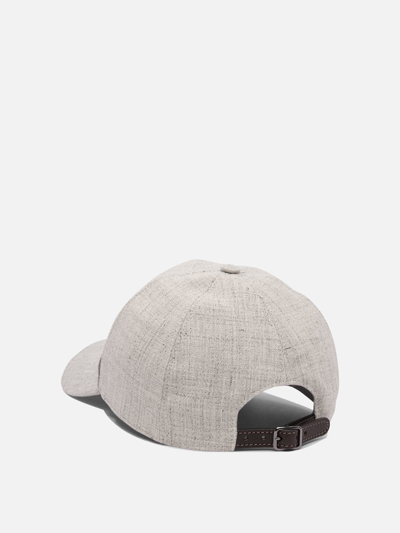 Cappelli da baseball 100% linen  Grigio - Brunello Cucinelli Donna | PDP | VIETTI Online Store | thumbnail_3