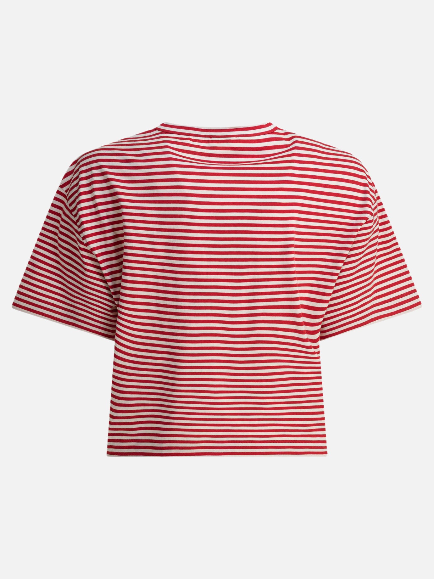 T-shirt girocollo Striped  Rosso - Brunello Cucinelli Donna | PDP | VIETTI Online Store | thumbnail_2