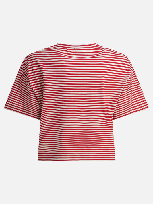 T-shirt girocollo Striped  Rosso - Brunello Cucinelli Donna | PLP | VIETTI Online Store | 2
