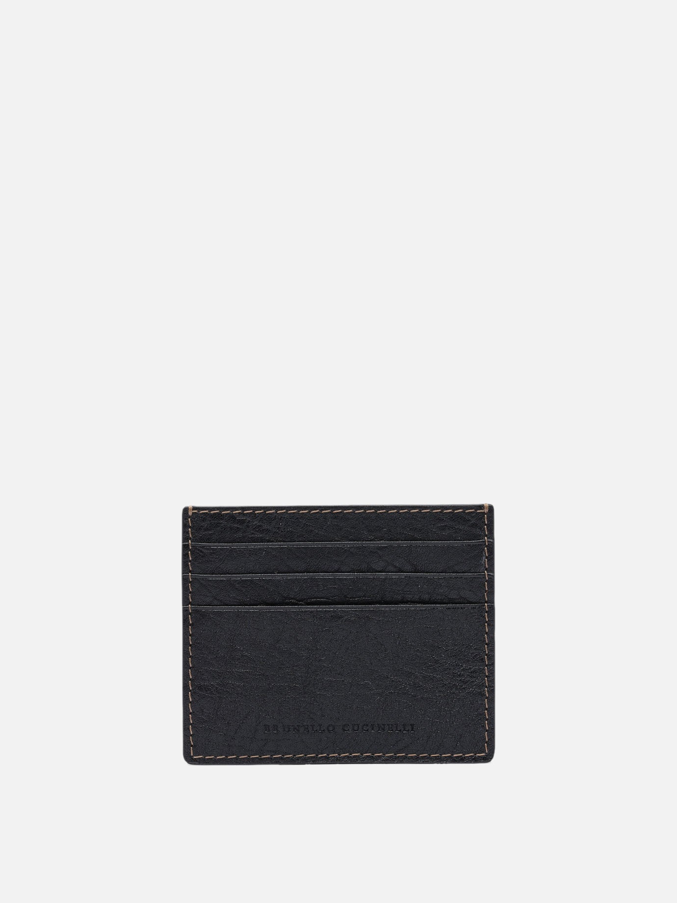 Portacarte 100% leather  Nero - Brunello Cucinelli Uomo | PDP | VIETTI Online Store | thumbnail